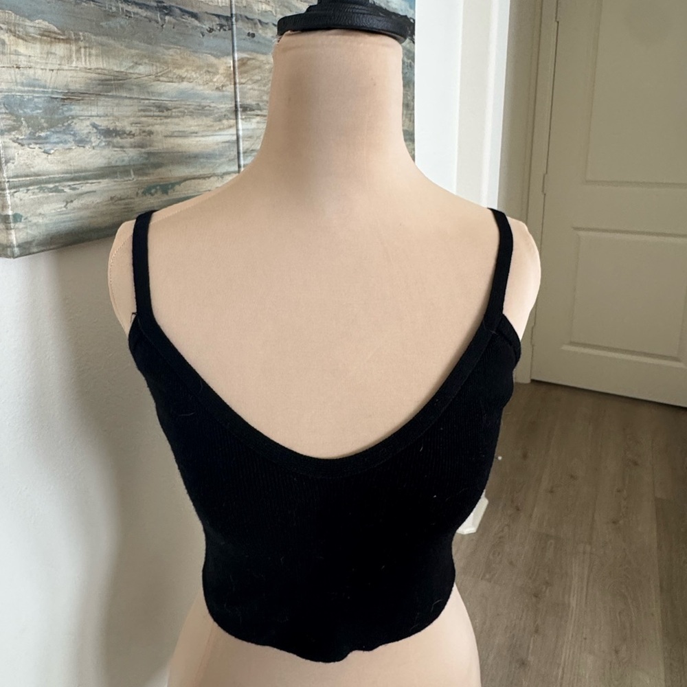 Superdown Black Knit Top